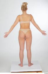 Woman White Slim Female Studio Poses